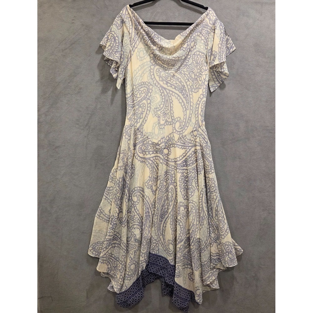 Amanda Lane Maxi‎ Dress Womens Size 14 Ethereal Flirty Romantic Fairy Paisley